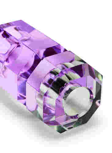 Kristall-Kerzenleuchter, Olive/Violet, Packshot image number 2
