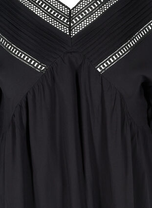 Bluse aus Viskose mit 3/4-Ärmeln, Black, Packshot image number 2