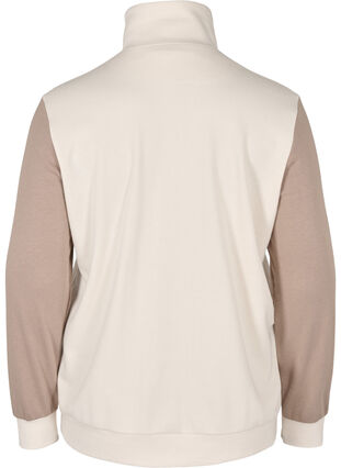 Sweatshirt mit Colour-Block, Timber Wolf/Birch, Packshot image number 1