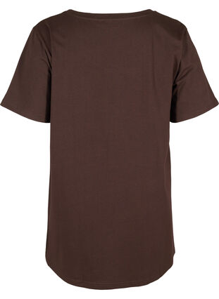 Langes kurzarm T-Shirt aus Baumwolle, Molé, Packshot image number 1