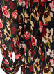 Kleid mit Allover-Muster und einer Volantlage, Schwarz, Packshot image number 3