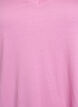 Einfarbiges Oversize T-Shirt mit V-Ausschnitt, Pink, Packshot image number 2