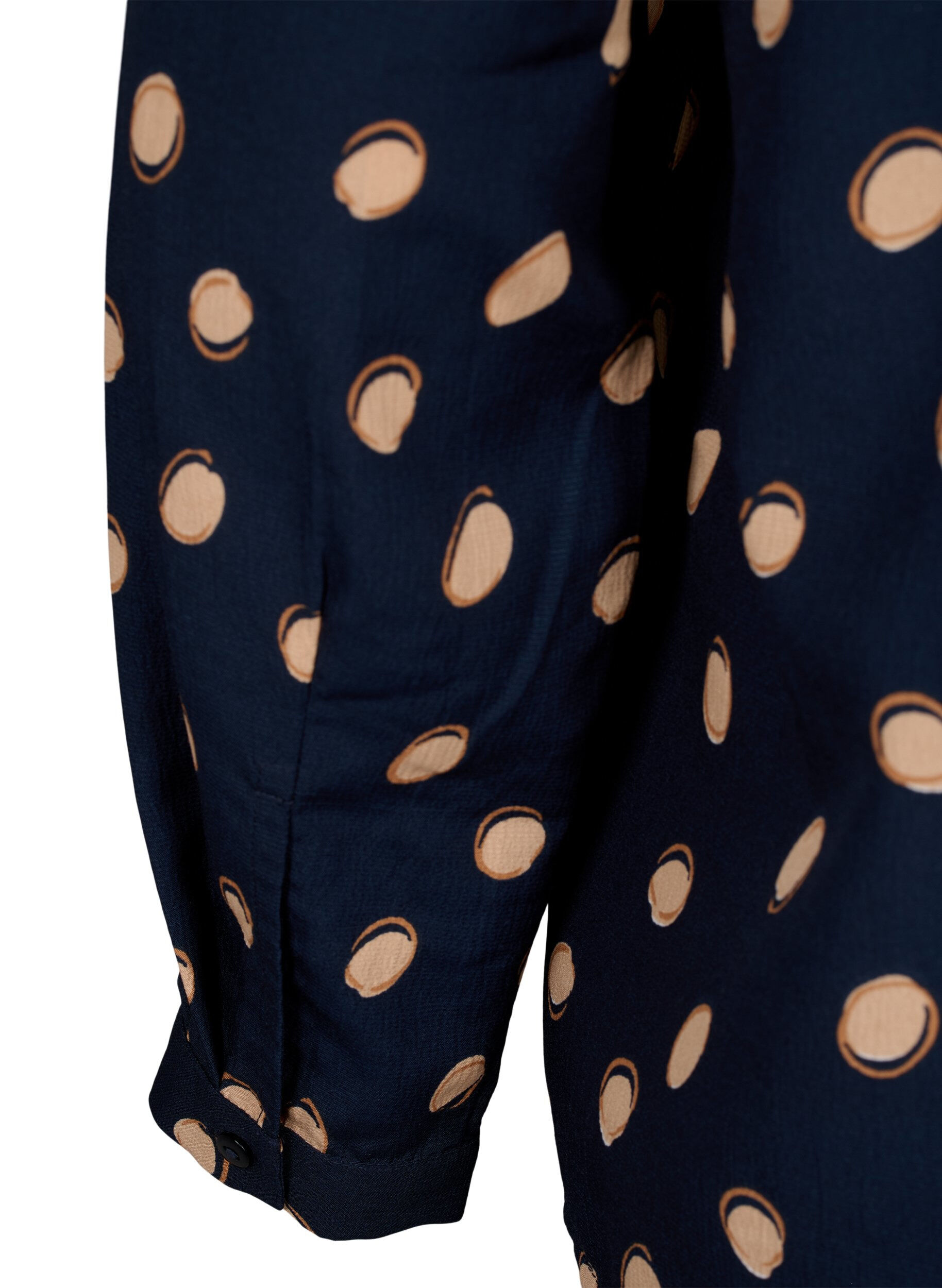Zizzi FLASH &ndash; Lang&auml;rmlige Bluse mit Druck, Blue Double Dot, Packshot image number 3