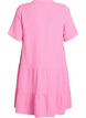 Kurzes A-Linien-Kleid aus Baumwollmusselin, Pink, Packshot image number 1