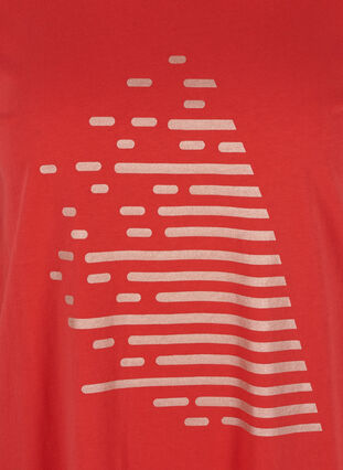 T-Shirt mit Aufdruck, Flame Scarlet, Packshot image number 2
