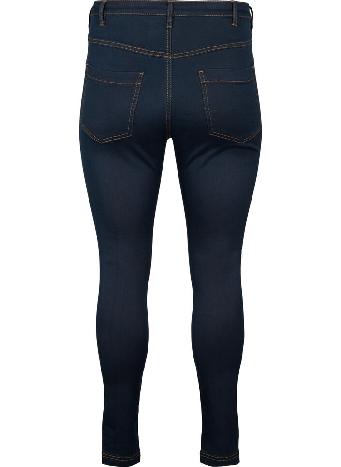 Super Slim Amy Jeans mit hoher Taille, Tobacco Un, Packshot image number 1