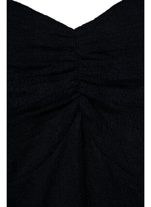 Enge Bluse mit Rüschendetail, Black, Packshot image number 2