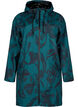 Regenjacke mit Druck, Deep Teal Black, Packshot image number 0