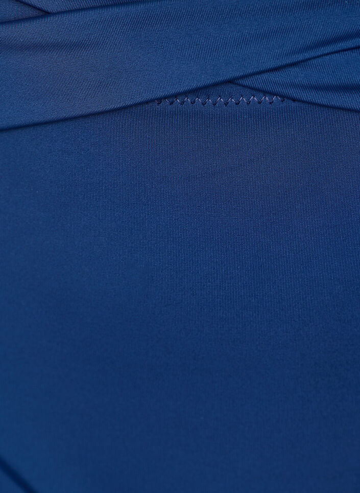 Bikini-Slip mit Wickeldetail, Blau, Packshot image number 2
