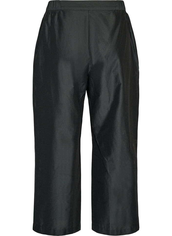 Hose aus Baumwolle mit bestickten Cut-outs, Schwarz, Packshot image number 1