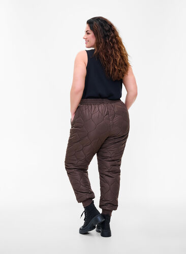 Gesteppte Thermohose, Black Coffee, Model image number 1