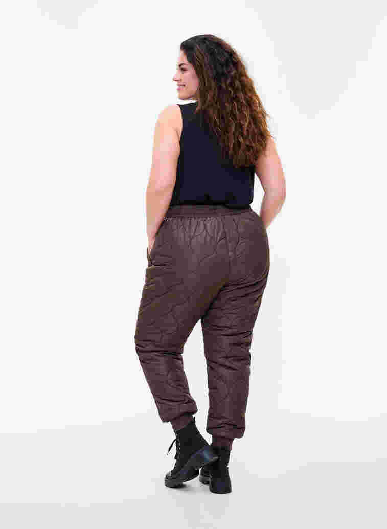 Gesteppte Thermohose, Black Coffee, Model image number 1