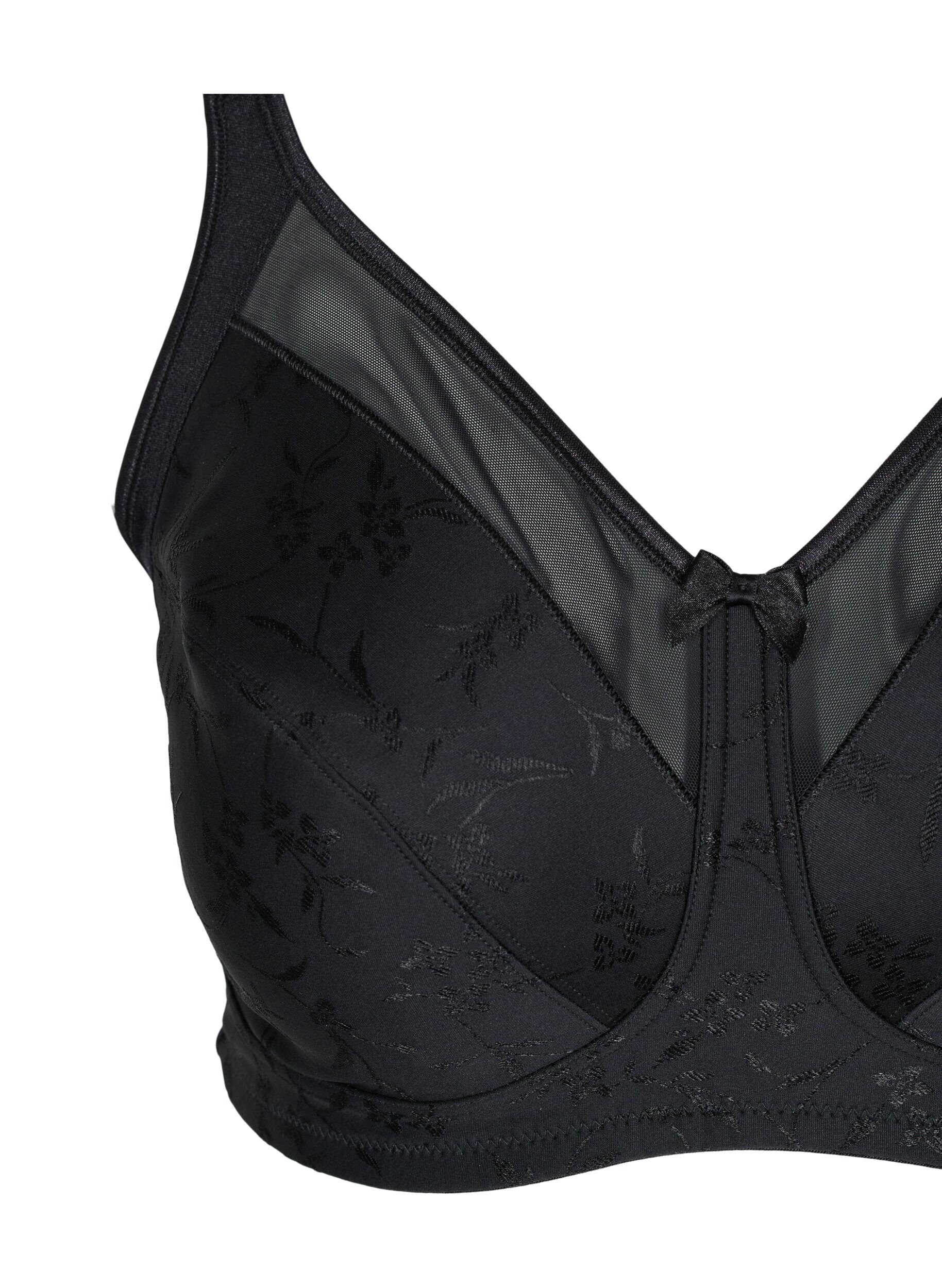 Zizzi BH mit Mesh Details , Black, Packshot image number 2