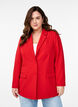 Klassischer Blazer mit Knopfverschluss, Rot, Model image number 0