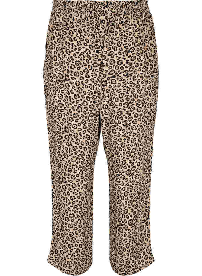 Trendige Hose mit Leopardenmuster, Leo AOP, Packshot image number 1