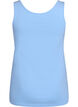 Solide Farbe Grundoberteil aus Baumwolle, Blau, Packshot image number 1