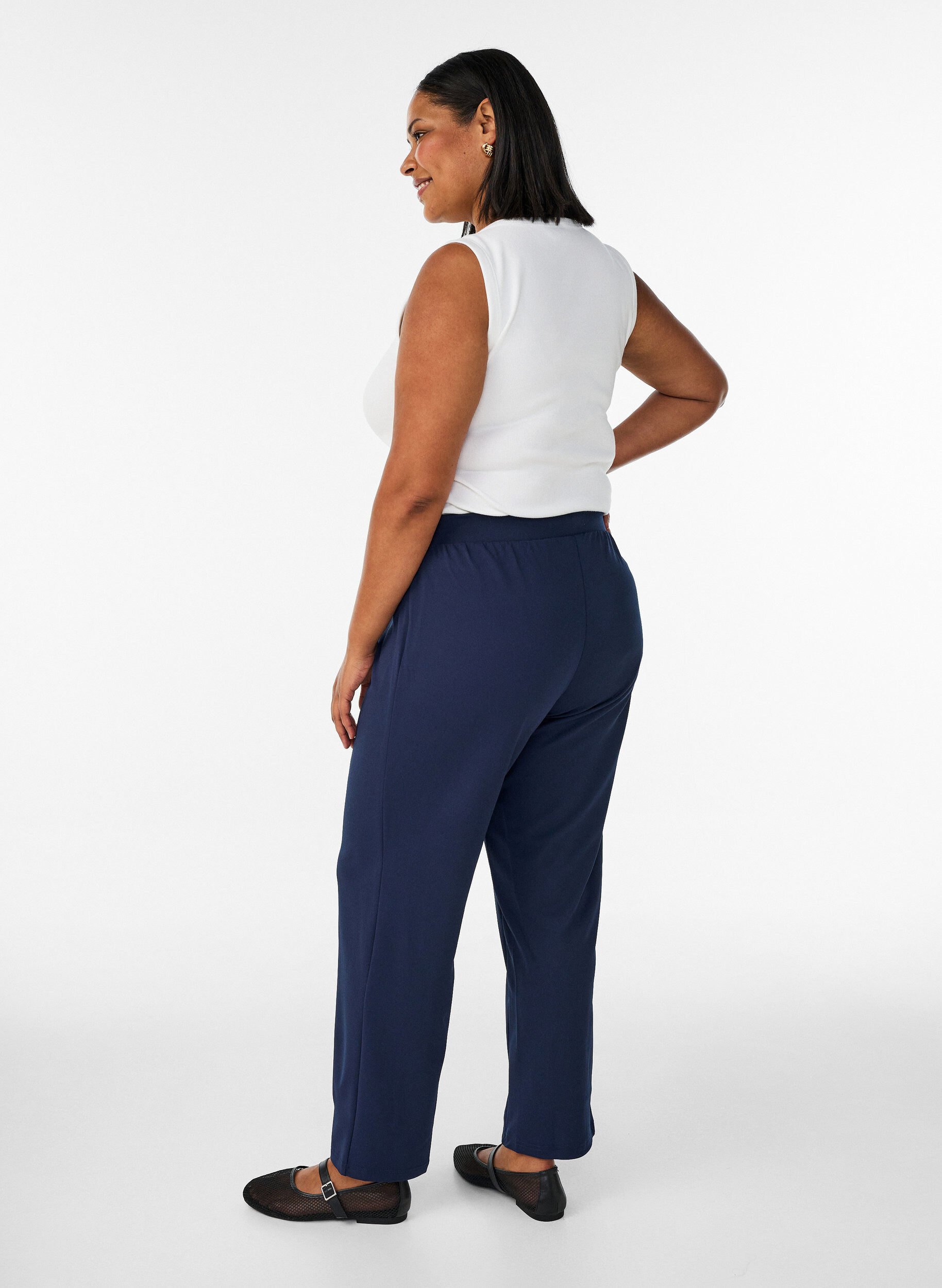 ZizziHose mit gerader Passform, Blau, Model image number 2
