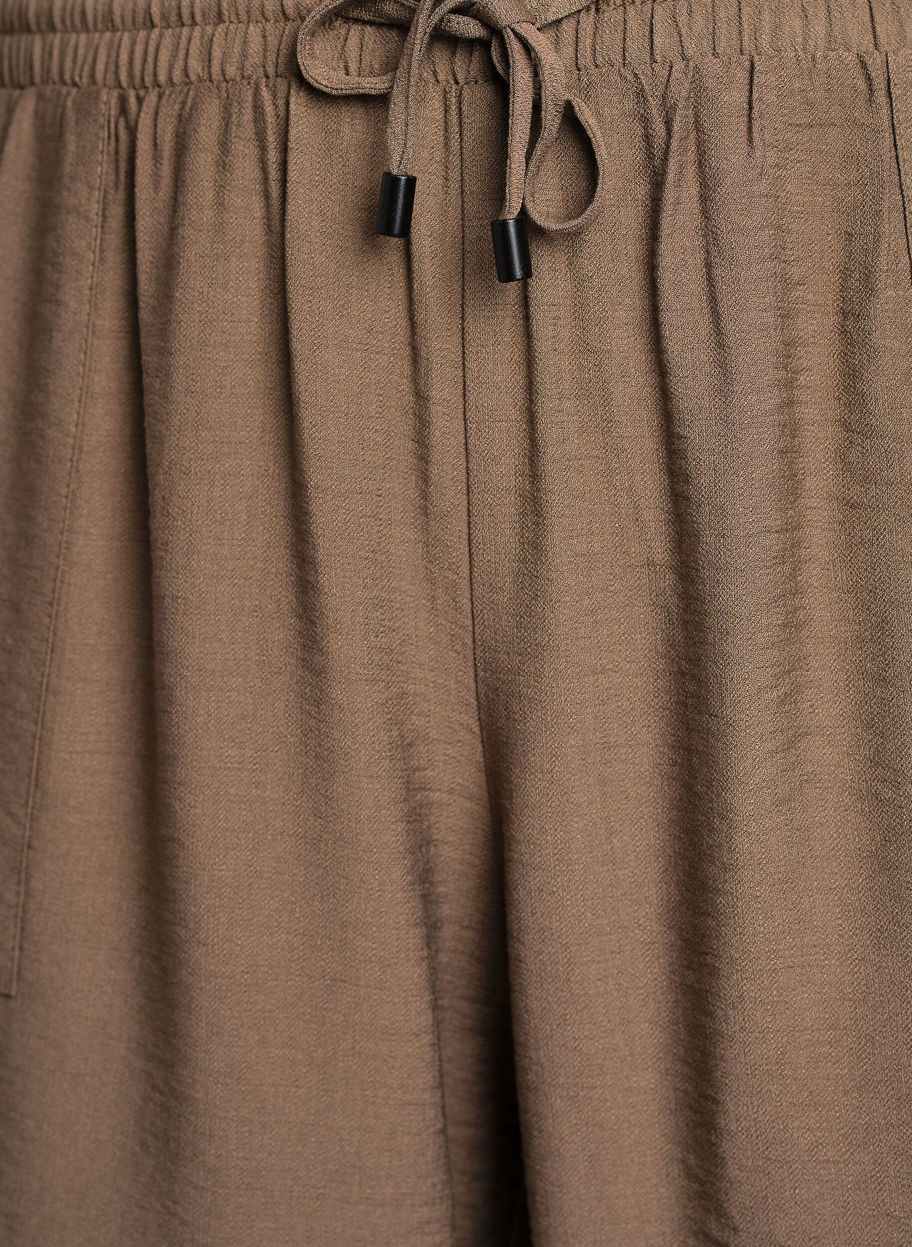 Zizzi Cargohose mit hoher Taille, Beige, Packshot image number 2