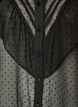 Transparente Hemdbluse mit Punkten und R&uuml;schendetails, Schwarz, Packshot image number 2