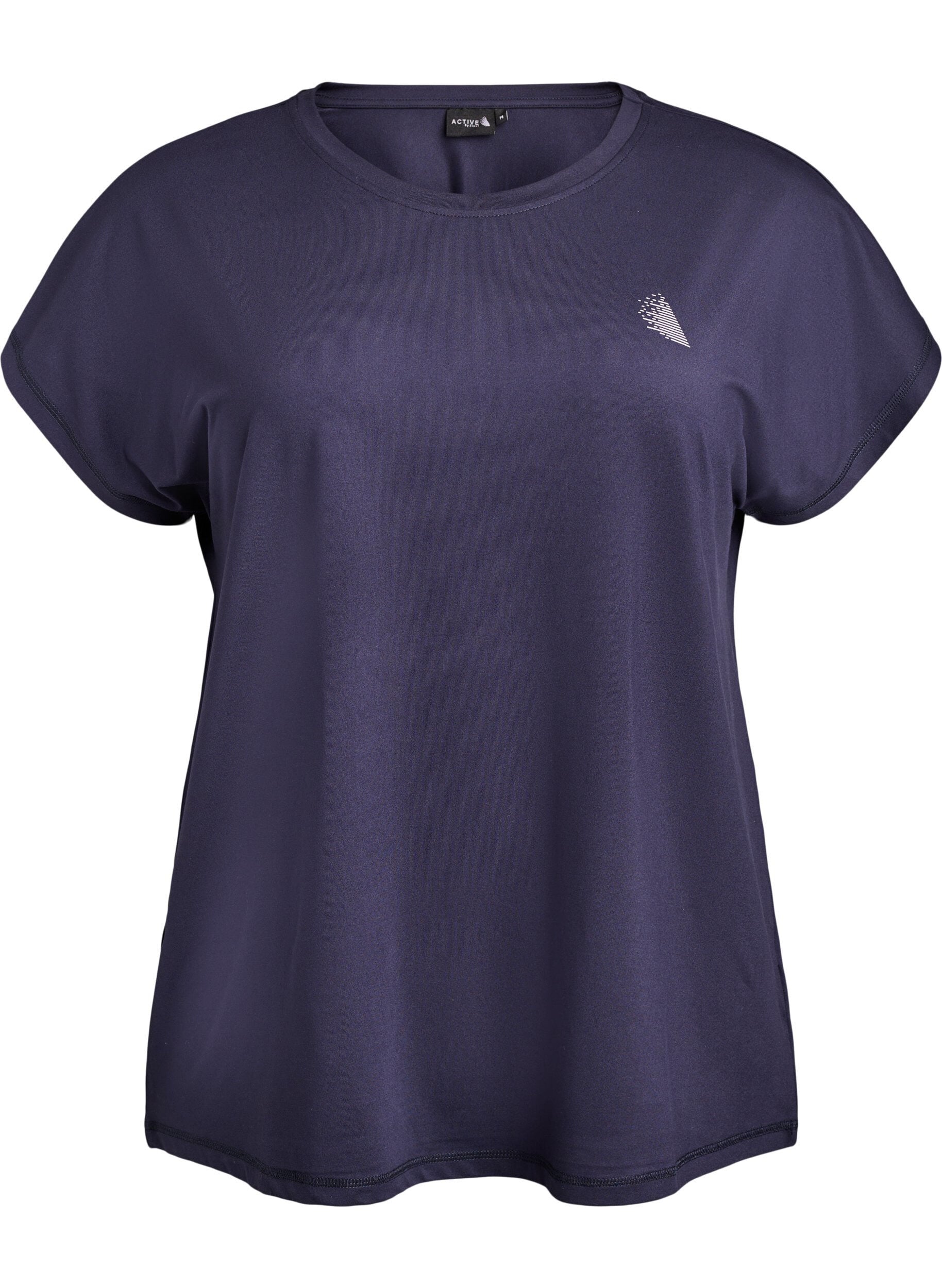 ZizziEinfarbiges Trainings-T-Shirt, Blau, Packshot image number 0