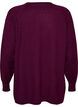 Strickbluse mit Rundhalsausschnitt und Strickmuster, Rot, Packshot image number 1