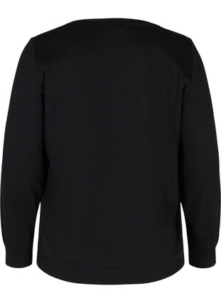 Weihnachts-Sweatshirt, Black Jolly, Packshot image number 1