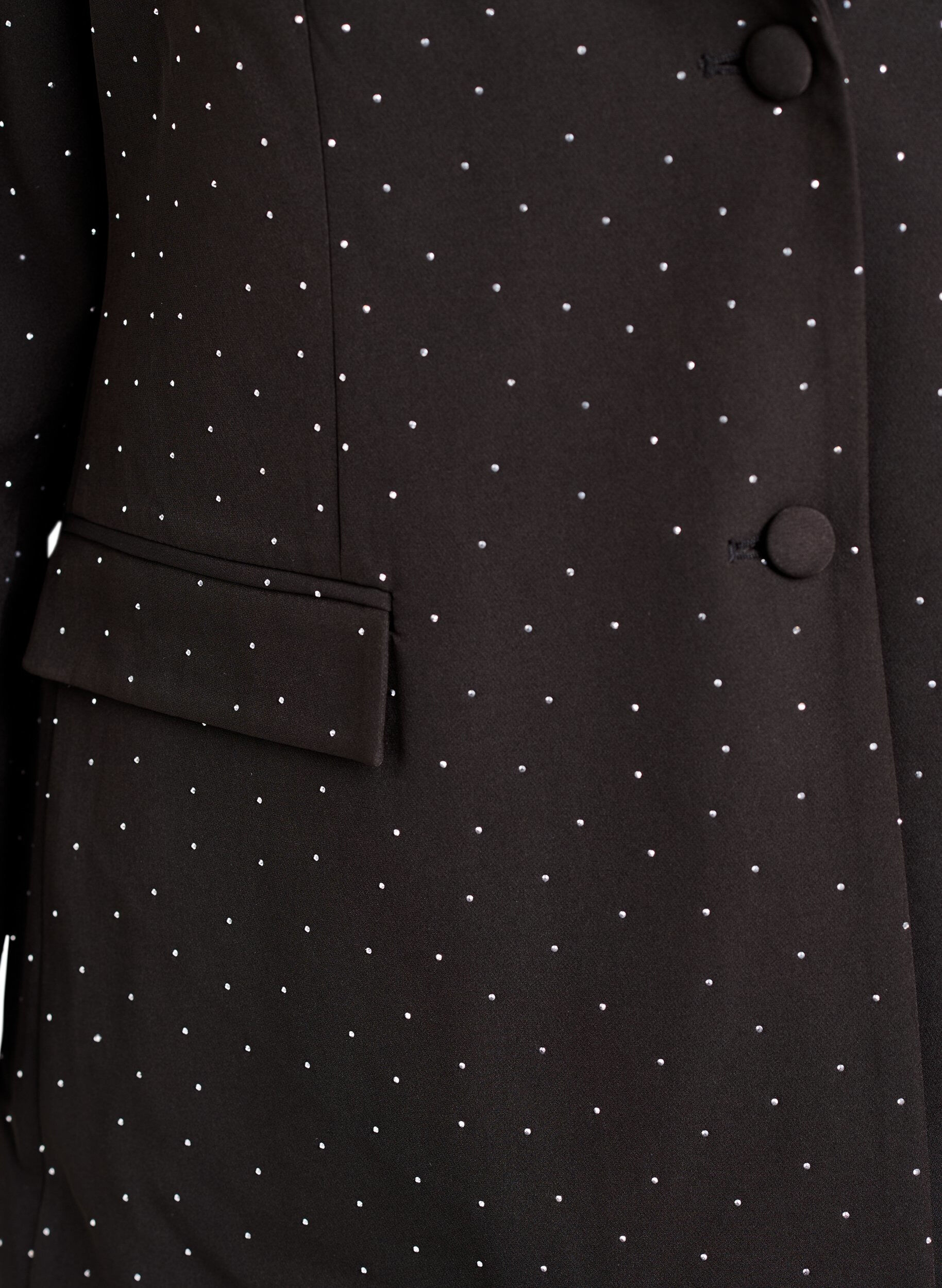 Zizzi Blazer mit Strasssteinen, Schwarz, Packshot image number 2