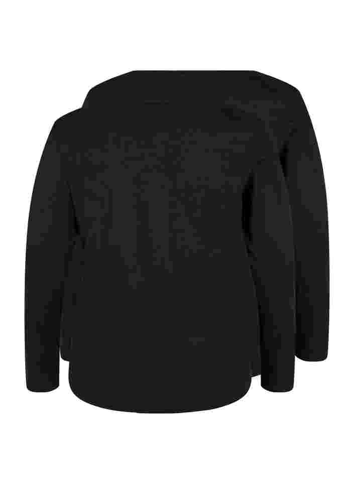 2er-Pack Basic-Bluse aus Baumwolle, Black/Black, Packshot image number 1