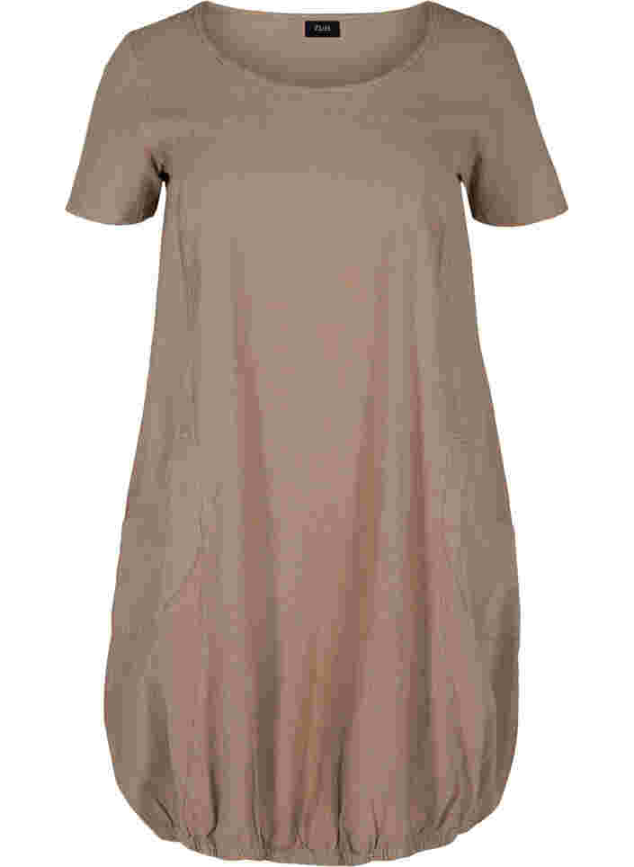 Kurzarm Kleid aus Baumwolle, Fungi, Packshot image number 0