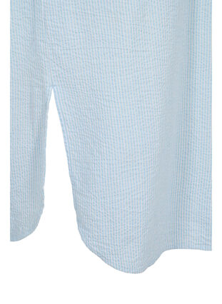 Gestreiftes Hemdkleid aus Baumwolle, Blue Stripe, Packshot image number 3