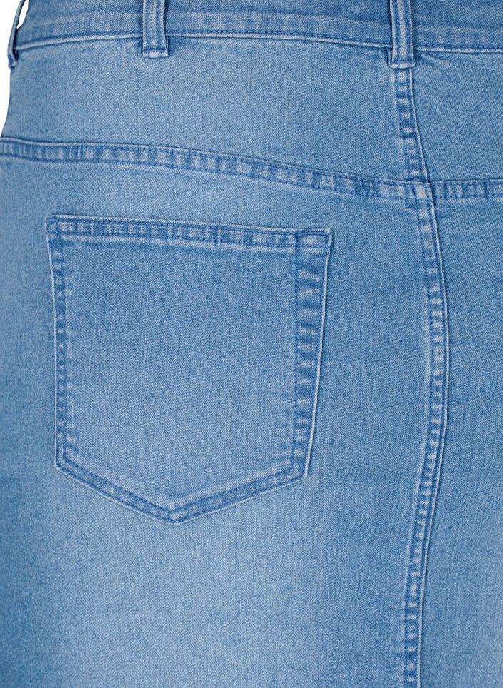 FLASH - Eng anliegender Jeansrock, Blau, Packshot image number 3