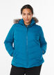 Kurze Steppjacke mit Kapuze, Petrol, Model image number 0