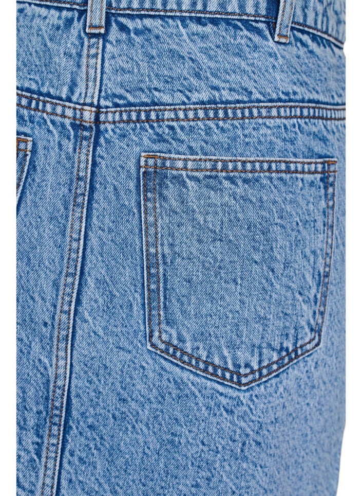 Kurzer Jeansrock mit Taschen, Blau, Packshot image number 3