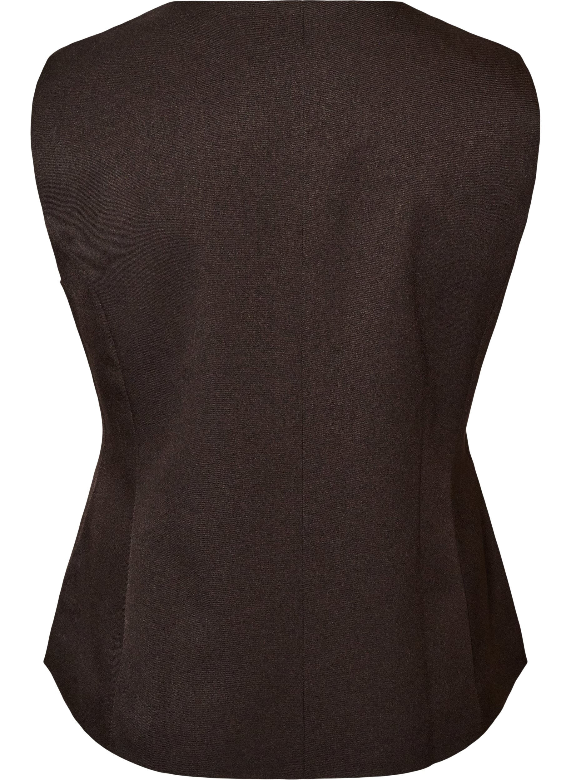 ZizziWaistcoat with button closure, Brown, Packshot image number 1
