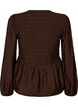 Bluse mit Puff und langen &Auml;rmeln, Braun, Packshot image number 1