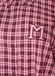 Langes kariertes Hemd mit 3/4-&Auml;rmeln, Pink, Packshot image number 2