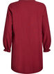 Kurzes Kleid aus Baumwolle mit V-Ausschnitt, Dunkles Bordeaux, Packshot image number 1
