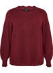 Strickbluse mit Wellenkante, Rot, Packshot image number 0