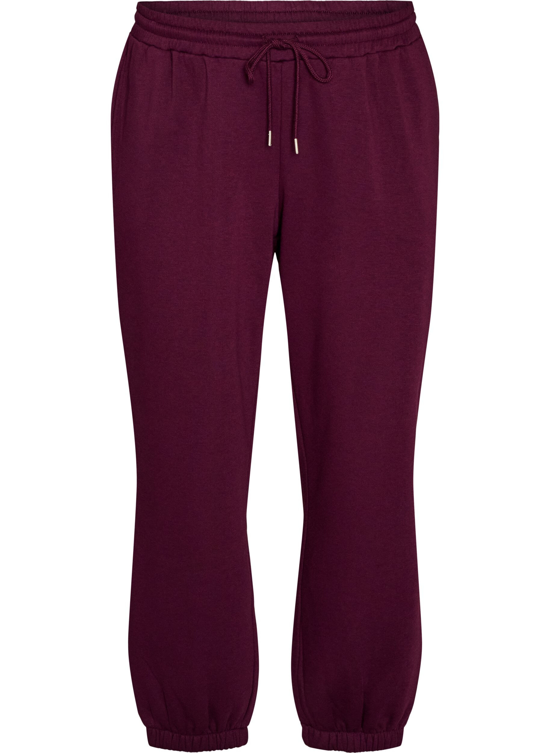 ZizziHoch taillierte Sweatpants mit Kordelzug, Lila, Packshot image number 0