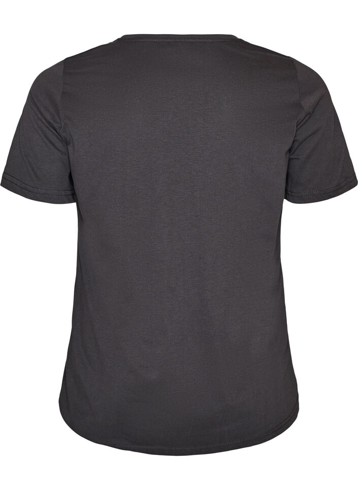 T-Shirt mit Print, Grau, Packshot image number 1