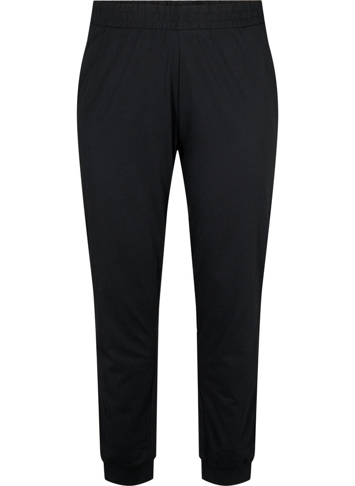 Pyjama aus Baumwolle, Schwarz, Packshot image number 0