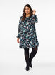 Kurzkleid mit Print und Rundhalsausschnitt, Black Blue Fl. AOP, Model image number 2