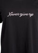 T-Shirt mit Print, Schwarz, Packshot image number 2