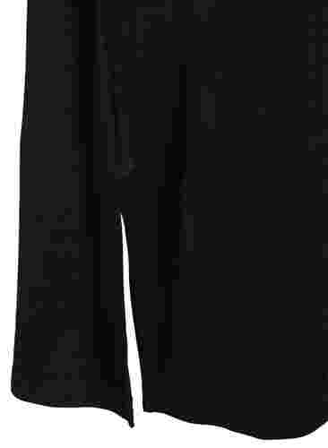 Kurzarm Nachthemd aus Viskose, Black, Packshot image number 3