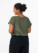Kurz&auml;rmliges T-Shirt aus einer Baumwollmischung, Gr&uuml;n, Model image number 2