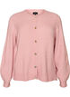 Strickjacke aus weichem Strick mit goldfarbenen Kn&ouml;pfen, Rot, Packshot image number 0