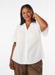 Bluse aus Baumwolle mit Zierb&auml;ndern, Vanille, Model image number 0