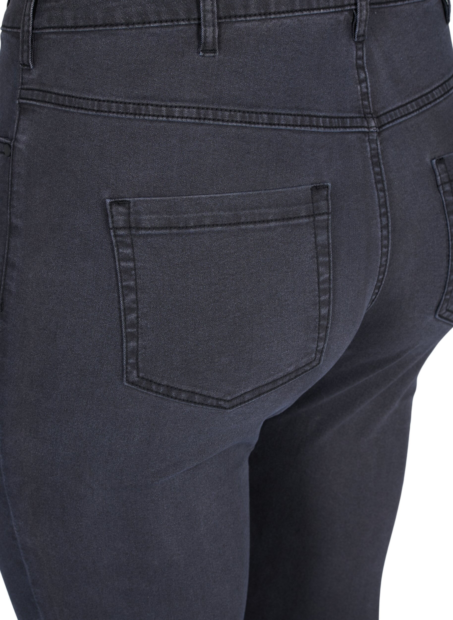 Zizzi Hochtaillierte Super Slim Amy Jeans, Grau, Packshot image number 3