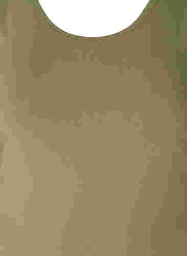 Einfarbiges Basictop, Deep Lichen Green, Packshot image number 2