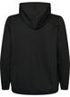 Sweatshirt mit Kapuze und Aufdruck, Schwarz, Packshot image number 1